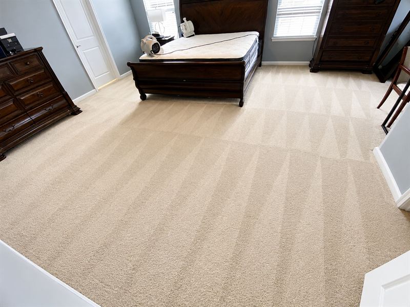 Master bedroom — deep cleaned